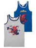 Spiderman 2er Pack Marvel Spider-Man Unterhemd Tank Top Hemdchen in blau/grau