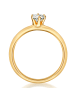 Trilani Ring aus Sterling Silber mit Zirkonia in gelbgold