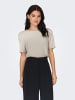 JACQUELINE de YONG T-Shirt 2er-Set  Weich Regular Fit Rundhals in Grau-Weiß
