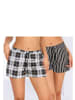 VIVANCE DREAMS Pyjamashorts in schwarz-weiß-gemustert