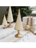 Chic Antique Deko WEIHNACHTSBAUM NOEL Antik Creme Gold 32 cm