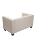 MCW 2er Sofa Lille, Kunstleder, Kunstleder, creme