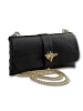 Toscanto Leder Schultertasche, Clutch Toscanto Tasche schwarz ca. 23cm