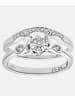 Diamant L'éternel Ring aus 375 Weißgold mit 0.15 Karat Diamant
