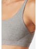 Schiesser Bustier Pure Rib in Grau-meliert