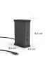 Hama Connect2Office Black, 9 Ports, 2x HDMI, USB-A, USB in Schwarz