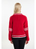 IZIA Damen Cardigan in Rot Weiss