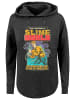 F4NT4STIC Oversized Hoodie Todd's Adventures In SlimeWorld in charcoal