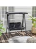 Outsunny Hollywoodschaukel 145L x 116B x 172H cm Schwarz