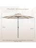 COSTWAY Sonnenschirm 300 cm 30° knickbar in Beige