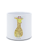 Mr. & Mrs. Panda XL Blumentopf Giraffe Blumenkranz ohne Spruch in Weiß
