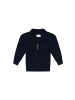 leevje Chunky Knit Half-Zip Pullover in navy