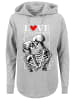F4NT4STIC Oversized Hoodie Love is all you need in grau