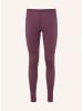 Hessnatur Leggings Fitted WARM TOUCH in brombeere