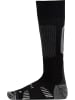 normani 2 bequeme Merino Trekking Kniestrümpfe mit Frotteesohle in Schwarz