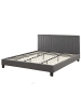 Beliani Doppelbett POITIERS in Grau - (W) 191 x (H) 99 x (L) 215 cm