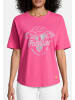 Salzhaut Rundhals T-Shirt für Damen in pink