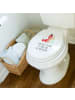 Mr. & Mrs. Panda Motiv WC Sitz Hummer Weizen mit Spruch in Weiß