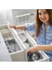 relaxdays 2 x Besteckkasten in Dunkelgrau - (B)23,5 x (H)6,5 x (T)31,5 cm