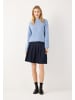 More & More kurzer, ausgestellter Jeans-Faltenrock in denim dark blue
