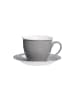 Ritzenhoff & Breker Milchkaffee Tasse mit Untertasse Doppio 350 ml in Grau