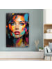 MuchoWow Leinwand bilder Buntes Porträt (BxH)