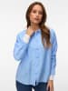 Vero Moda VMKAJA Langarmshirt in Vista Blue