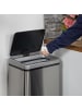 relaxdays Mülleimer mit Sensor in Silber - 40 Liter