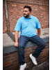 Men Plus Poloshirt in klassisch himmelblau