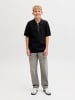 JACK & JONES Junior Gestricktes Polo in Black
