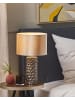 Beliani Tischleuchten SANKURU in Gold/Beige - (W) 30 x (H) 50 x (L) 30 cm