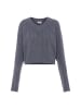 myMo Damen Pullover in DUNKELGRAU MELANGE