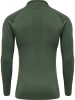 Hummel Sweatshirt Mit Kurzem Reißverschluss Hmlstroke Seamless Half Zip in THYME