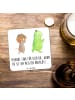 Mr. & Mrs. Panda Bierdeckel Schildkröte Maus mit Spruch in Weiß