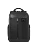 Piquadro Steve Rucksack RFID Schutz 40 cm Laptopfach in black