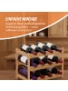 relaxdays Weinregal in Natur - (B)45 x (H)30 x (T)23,5 cm