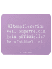 Mr. & Mrs. Panda Mauspad Spruch Altenpflegerin Superheld mit Spruch in Lavendeltraum