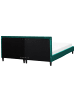 Beliani Doppelbett FITOU in Grün/Braun - (W) 190 x (H) 87 x (L) 214 cm