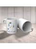 Mr. & Mrs. Panda Tasse Einhorn König mit Schwert mit Spruch in Weiß