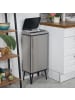 relaxdays Mülleimer mit Sensor in Silber - 50 Liter