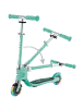 GLOBBER Scooter FLOW FOLDABLE JUNIOR LIGHTS Roller in mint, mit Leuchtrollen