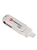 COFI 1453 FORCELL F-DATA Metal Duo USB-Stick in Silber