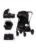 Chipolino Kombikinderwagen 3in1 Euphoria in schwarz