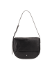 DuDu Formentera Schultertasche Leder 34 cm black rose