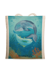 Mr. & Mrs. Panda Shopping Tasche Walfisch Thunfisch Design ohne ... in Weiß