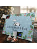 Mr. & Mrs. Panda Tee Adventskalender Panda Freundschaft mit Spruch in Eisblau