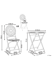 Beliani 3-tlg Bistro Set SCAFA in Weiß