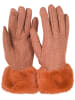 styleBREAKER Touchscreen Handschuhe in Cognac