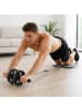 relaxdays Bauchroller in Grau - (B)36 x (H)15,5 x (T)129 cm