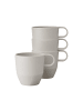 Mepal 4er Set Henkelbecher Silueta 300 ml in Nordic White